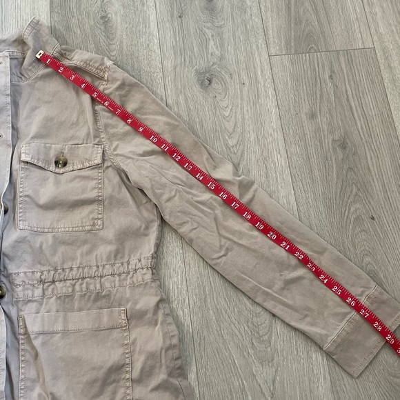 Sonoma • Light Brown Fall Utility Jacket Cinch Waist - Picture 12 of 13